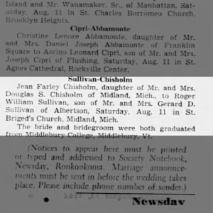 Marriage of Chisholm / Sullivan